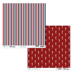 Dvostrani papir za scrapbooking 30.5 x 30.5 cm - Marine 03