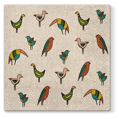 Eko salveta za dekupaž Bird Friends - 1 kom