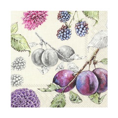 Eko salvete za dekupaž Delicious Plums - 1 kom