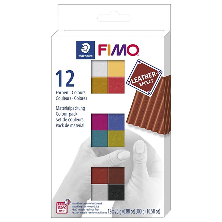 FIMO masa za efekat kože - 12 boja