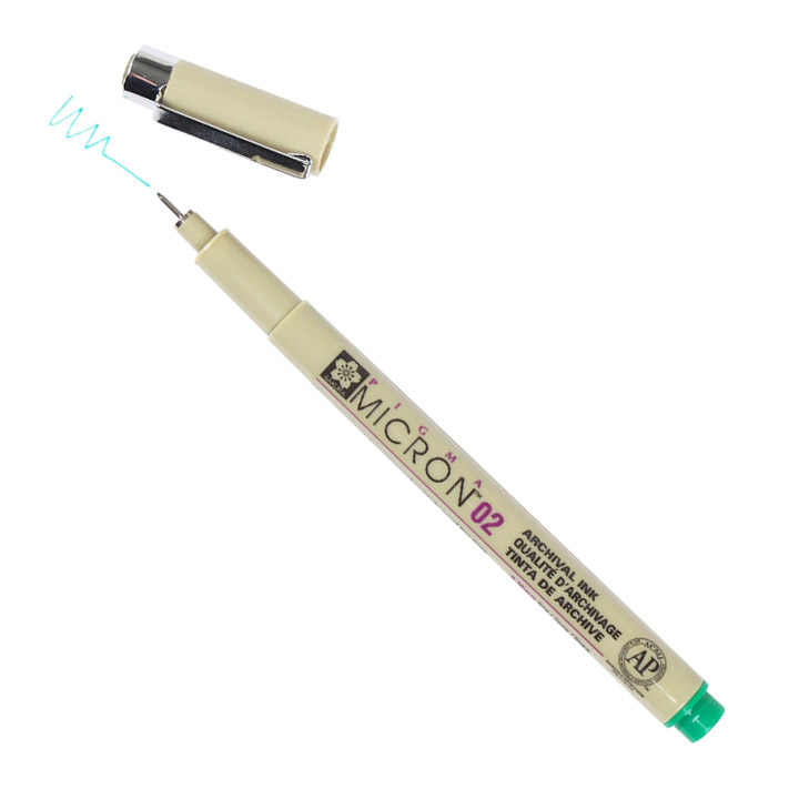 Flomaster za tehničko crtanje SAKURA Pigma Micron GREEN | izaberite debljinu