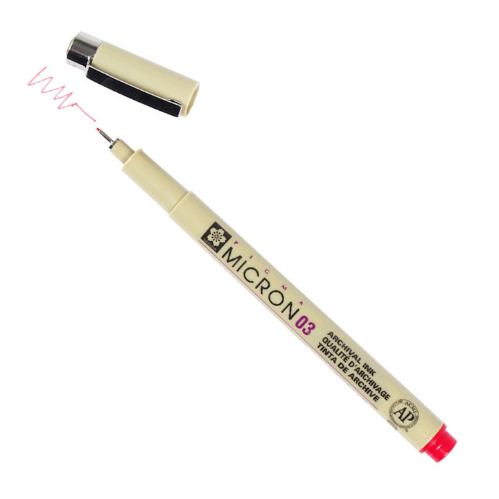 Flomaster za tehničko crtanje SAKURA Pigma Micron RED | izaberite debljinu