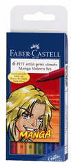 Flomasteri Art Pen PITT Manga Shonen - set Etui 6kom