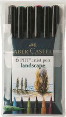Flomasteri Art Pen PITT - set 6 Landscape