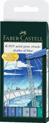 Flomasteri Art Pen PITT - set 6 nijansi plave
