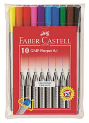 Flomasteri Grip Finepen 0.4 mm - 10 boja