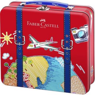 Flomasteri Faber-Castell s klik poklopcem u koferu od 40 komada