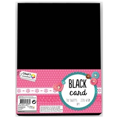 Kreativni karton Craft Sensations A4 Black - 10 listova