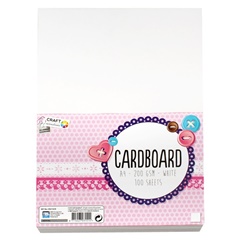 Kreativni karton Craft Sensations A4 White - 100 listova