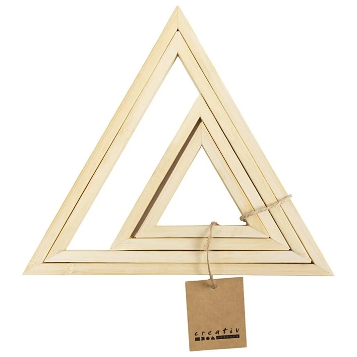 Kreativni okviri od bambusa - trokuti za vezenje i umjetničke projekte