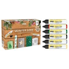 KREUL Candle Pen Set Winter Love 6×25 ml
