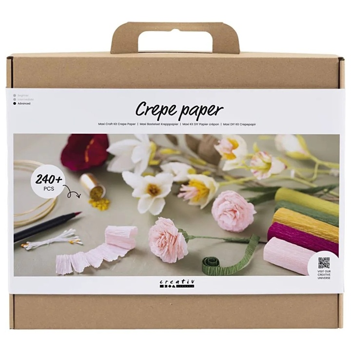 Maxi kreativni set | Cvijeće od krep papira
