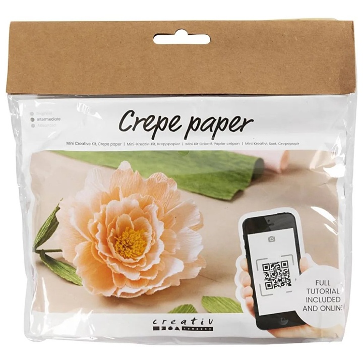 Mini kreativni set | Božur od krep papira