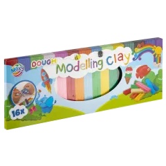 MOXY Kreativni set gline za modeliranje, 16 boja, komplet za meko tijesto