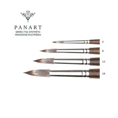 PanArt 7701 Okrugla četka - sintetičke čekinje mungosa | Razne veličine
