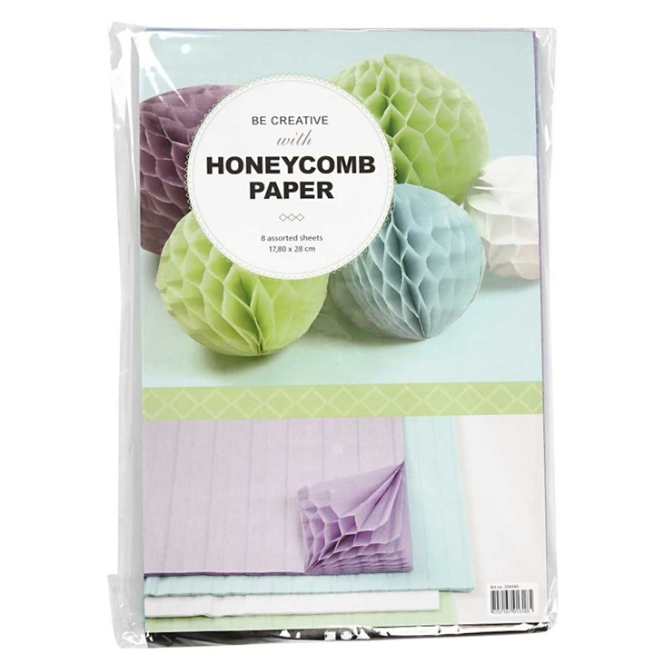 Papir za izradu dekoracija u pastelnim bojama - set 8 kom