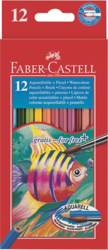 Pastele akvarelne set - 12 boja - papirna kutija