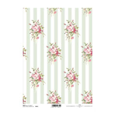 Rižin papir A4 ITD - Vintage Roses 
