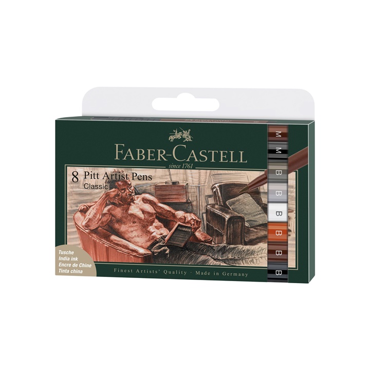 PITT umjetnički flomasteri brush Classic set - 8 kom