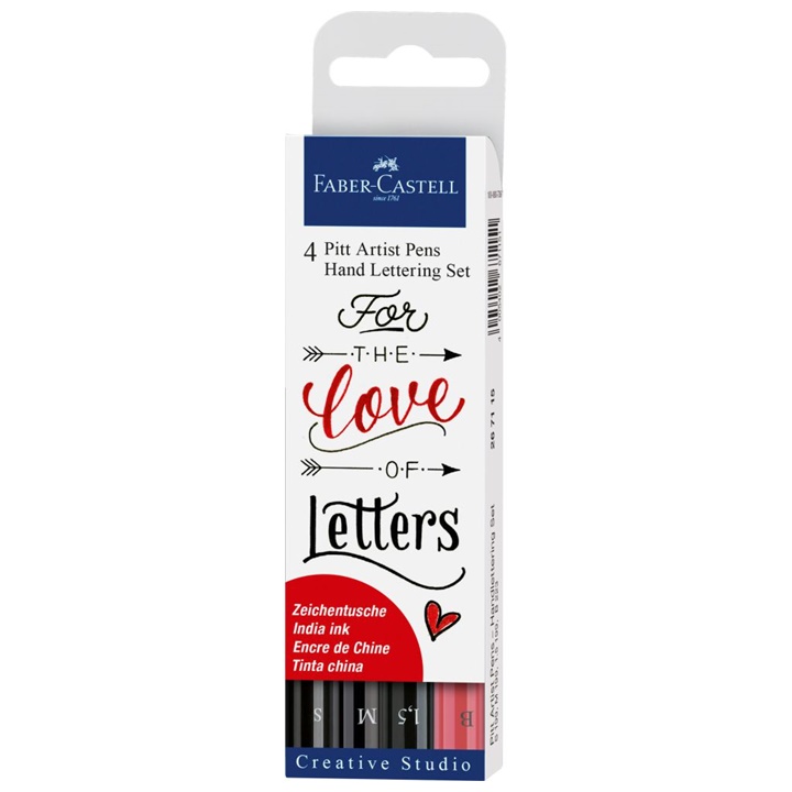 PITT umjetnički markeri set Hand Lettering Love - 4 kom
