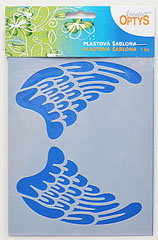 Plastična šablona 15x20cm - anđeoska krila 1