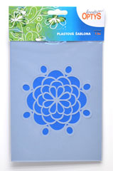 Plastična šablona 20x15cm - cvijeće 2