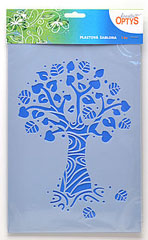 Plastična šablona 20x30cm - drvo