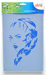 Plastična šablona 20x30cm - lice