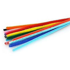 Plišana žica  8mm x 50cm - mix 10 boja