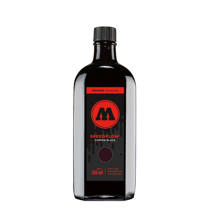 Rezervno punjenje SPEEDFLOW COCKTAIL MOLOTOW - shiny black 250 ml