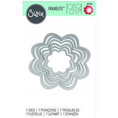 Šabloni za rezanje Sizzix Framelits Flowers - set od 7 komada