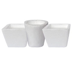 Saksije od stiropora - 3-djelni set