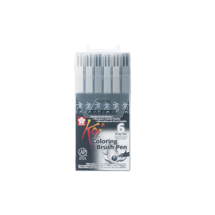 Sakura Koi Coloring Brush Pen markeri - 6 djelni set