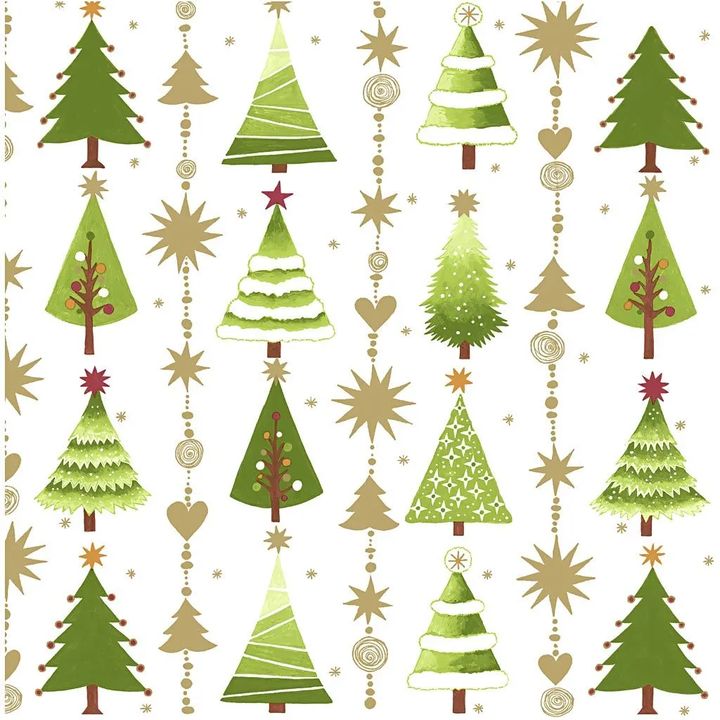 Salveta za dekupaž Christmas Trees
