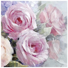 Salveta za dekupaž Pink Roses - 1 kom