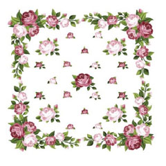 Salvete za DEKUPAŽ - Roses - 1 kom 
