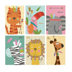 Salvete za DEKUPAŽ - Zoo Friends - 1 kom 