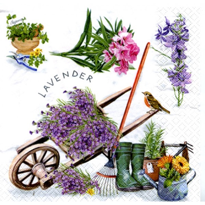 Salvete za DEKUPAŽ - Gardening - 1 kom 