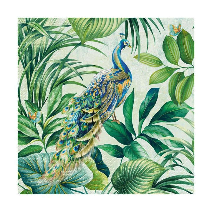 Salvete za DEKUPAŽ - Peacock - 1 kom 