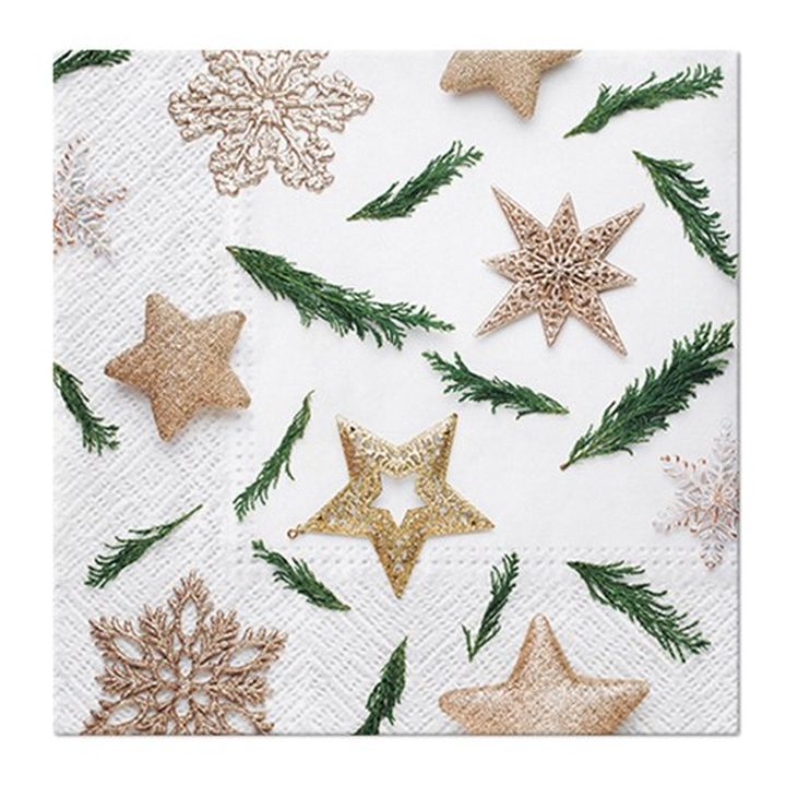 Salvete za DEKUPAŽ Star decorations - 1 kom 