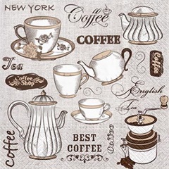 Salvete za dekupaž Tea or Coffee - 1 kom 
