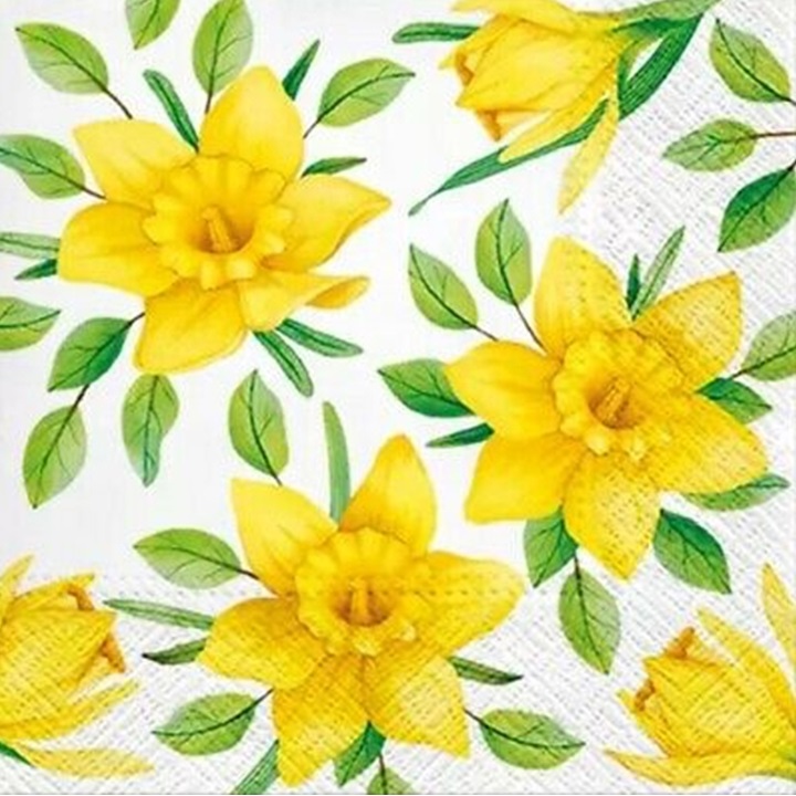 Salvete za dekupaž Yellow Daffodils - 1 komad