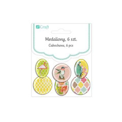 Samolepljivi medaljoni Tropical Dreams / 6delni set