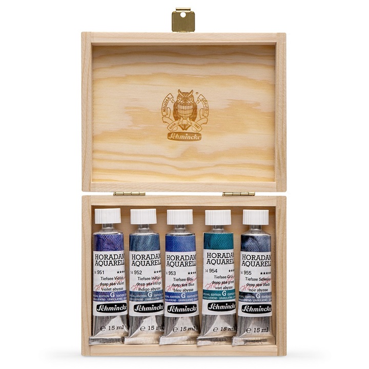 Set akvarel boja u tubama Schmincke Super Granulation 5x15ml  | Set deep sea