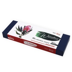 Set akvarelnih boja "Botanycal" ROSA Gallery, metalna kutija, 14 boja, puni pakovi