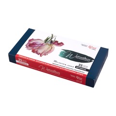 Set akvarelnih boja "Botanycal" ROSA GALLERY , metalna kutija, 35 boja, puni tanjuri