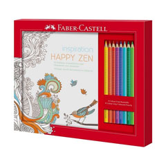 Set akvarel bojica + bojanke sa 50 inspirativnih motiva Happy Zen