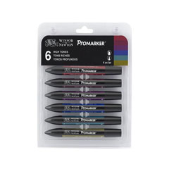 Set od 6 markera Winsor & Newton Promarkers - bogate nijanse