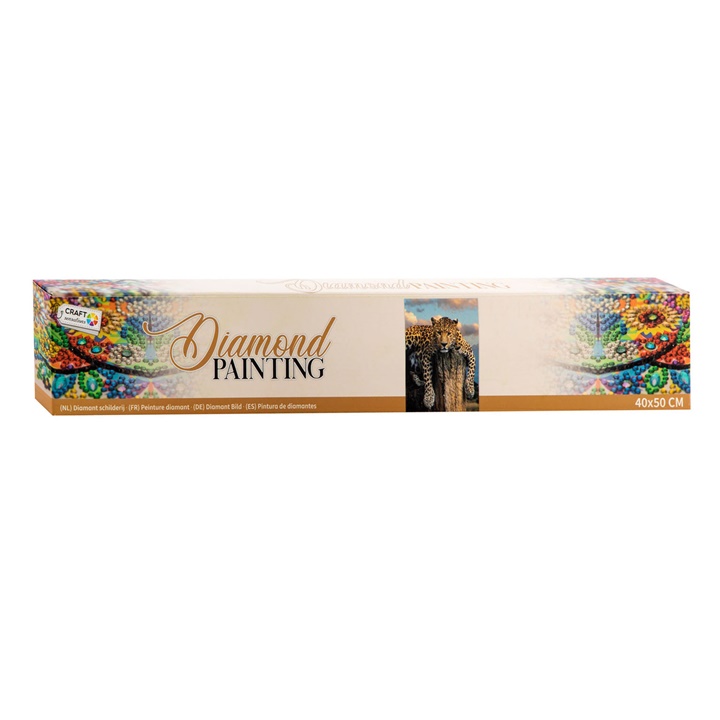 Set s perlicama Diamond Painting - Leopard 40 x 50 cm