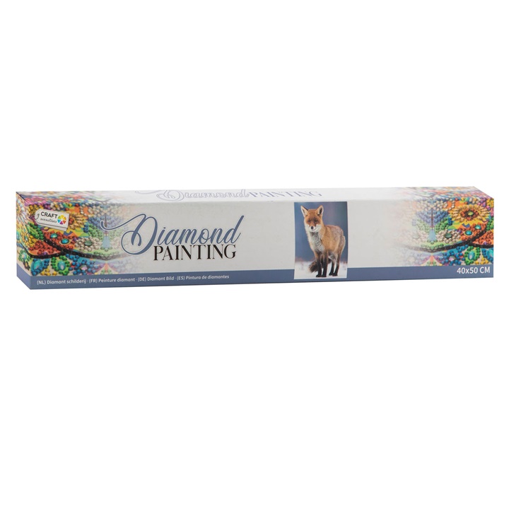 Set s perlicama Diamond Painting - Lisica 40x50 cm